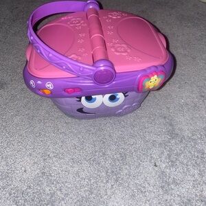 Purple and Pink Kids Toy Basket